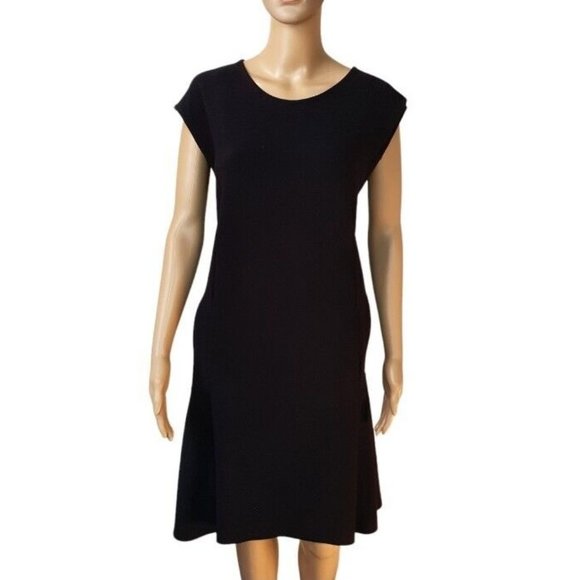 Country Road Dresses & Skirts - Country Road Black Sleeveless Shift Dress Sz 12 pockets casual office shirtdress